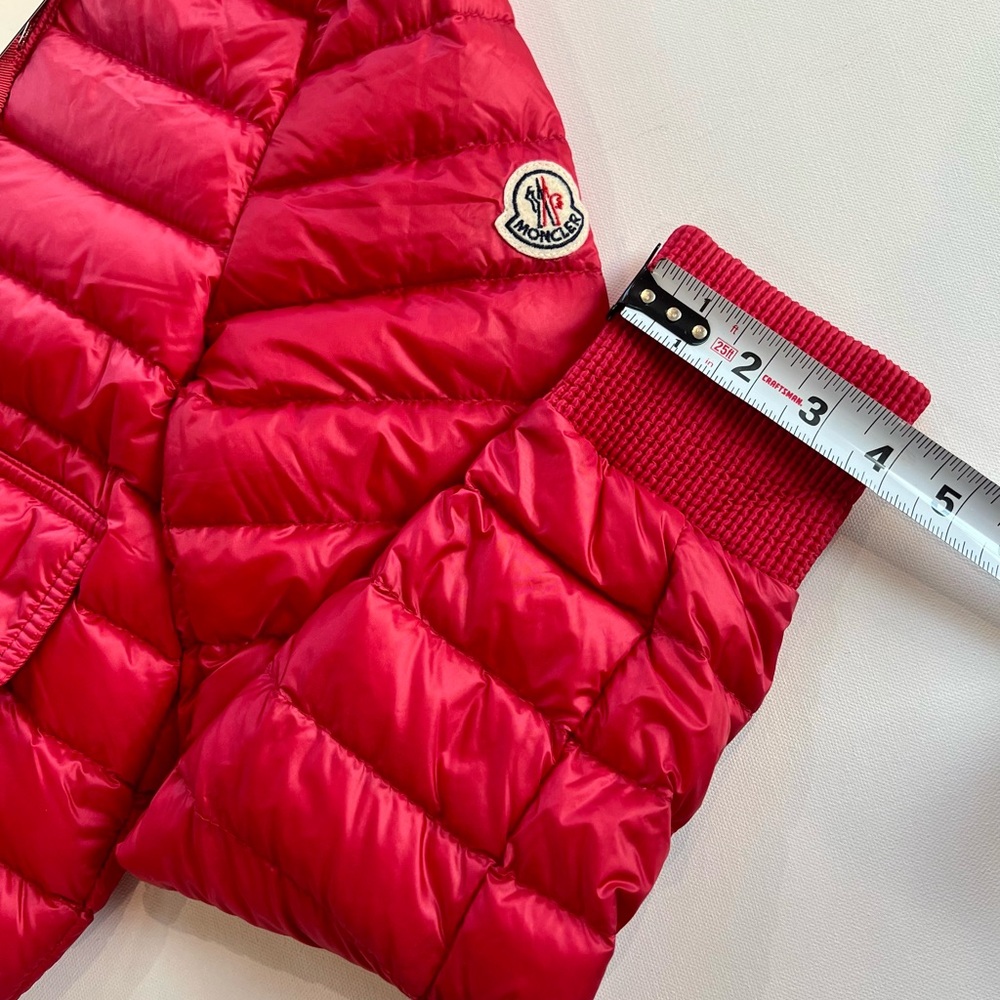 Moncler SILENE Red Bomber Style Puffer - Picture 9 of 16